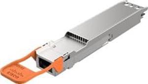 OSFP 800G DR8P module with integrated heat sink and MPO-16 front